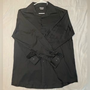 Mens Black Van Heusen brand Dress Shirt